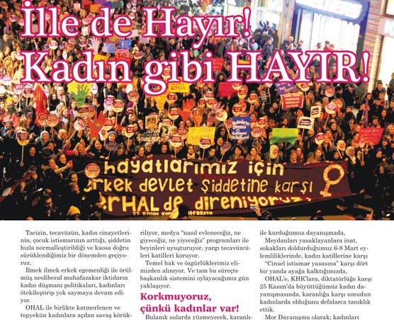 Mor Dayanışma Gazetesi Sayı 1 - mor dayanisma gazetesi sayi 1 kapak