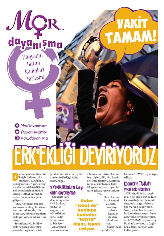 Mor Dayanışma Gazetesi Sayı 4 - mor dayanisma gazetesi sayi 4 kapak