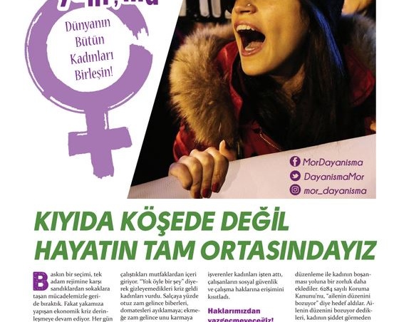 Mor Dayanışma Gazetesi Sayı 5 - mor dayanisma gazetesi sayi 5 kapak