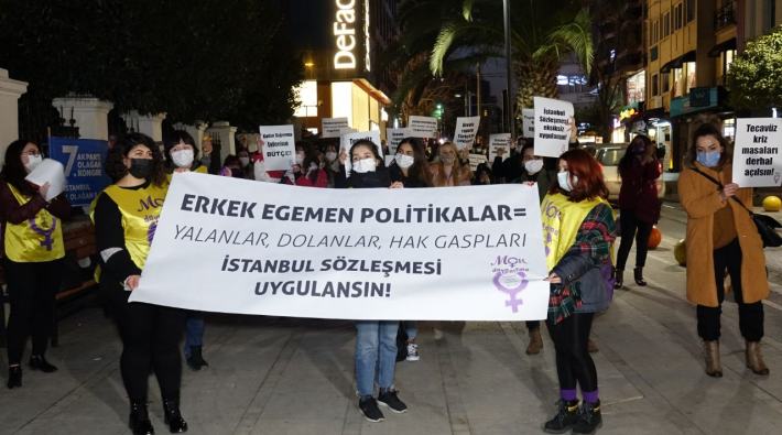 Kadınlar, 8 Mart yaklaşırken Kadıköy’den seslendi: ‘İstanbul Sözleşmesi uygulansın’